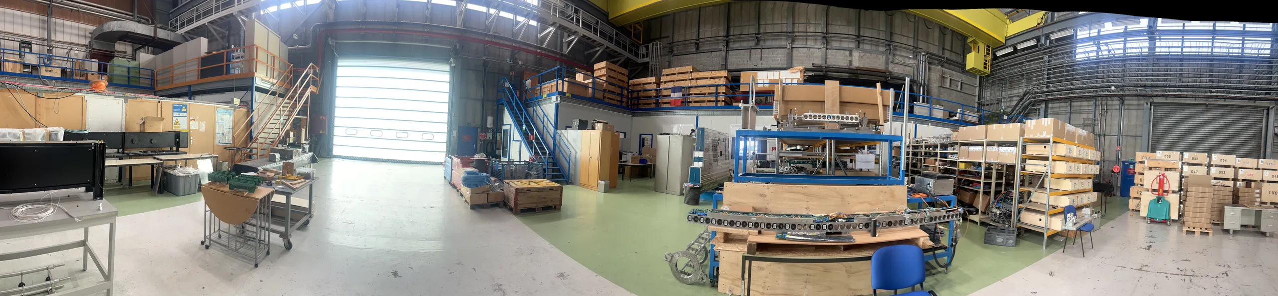 Panoramic view of the UFJF laboratory at CERN